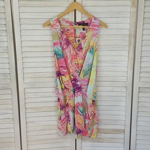 BCBGMAXAZRIA Tropical Romper - Thalia Palm